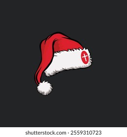 Santa claus hat design vector illustration