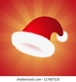 Santa Claus Hat. EPS10 vector.