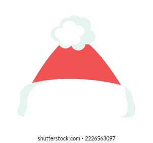 Santa Claus hat flat icon Masquerade costume for festival