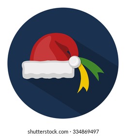 santa claus hat flat icon