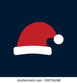 Santa Claus hat flat icon