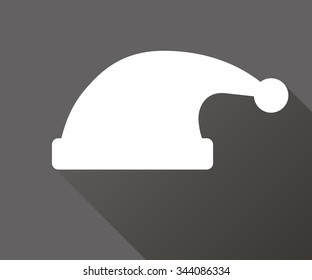 Santa Claus hat. Flat style