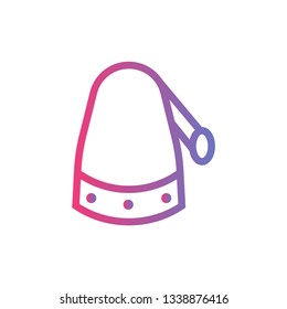 Santa Claus hat icon - Christmas sign vector
