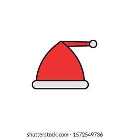 Santa Claus Hat icon. Design template vector
