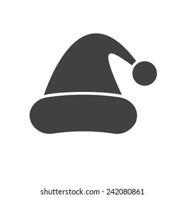 Santa Claus hat icon (flat design)