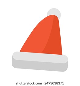 santa claus hat, Santa hat icon Flat illustration