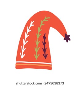 santa claus hat, Santa hat icon Flat illustration