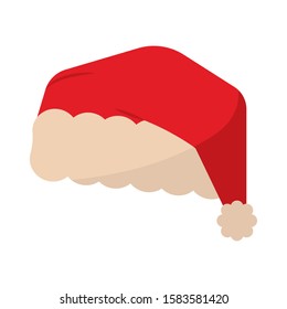Santa claus hat icon - Vector illustration design