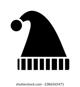 santa claus hat icon vector isolated