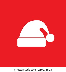 Santa claus hat icon - Vector