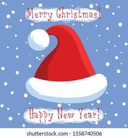 Santa Claus hat illustration vector