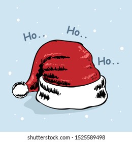 santa claus hat ilustration vector