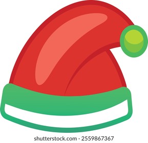 The Santa claus hat image for illustration