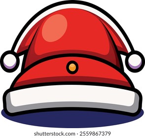 The Santa claus hat image for illustration