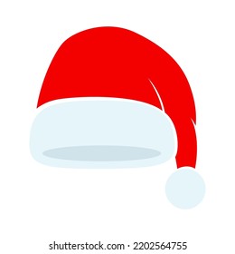 Santa Claus hat isolated, illustration