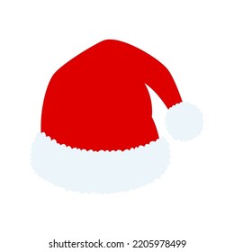 Santa Claus hat isolated, illustration