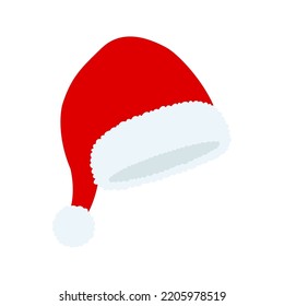 Santa Claus hat isolated, illustration