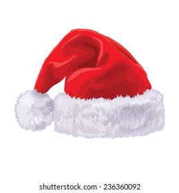 Santa claus hat isolated on white background