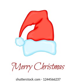 Santa Claus hat for new year and Christmas.