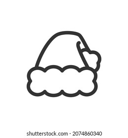 Weihnachtsmütze für Mütze-Mütze Symbol Clip Art