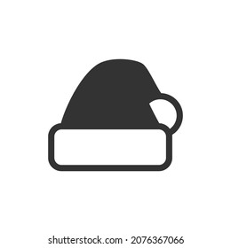 Santa Claus hat stocking cap icon clipart