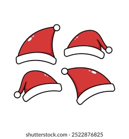 santa claus hat vector design concept idea