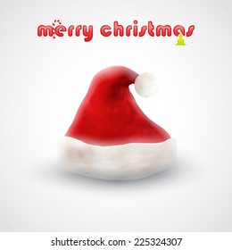 Santa Claus hat, vector graphic design, stylish concept eps10