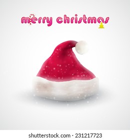 Santa Claus hat, vector graphic design, stylish concept eps10