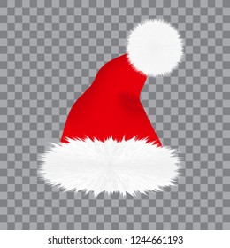 Santa Claus hat vector illustration.