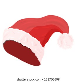 santa claus hat, vector illustration