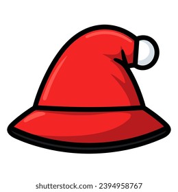Ilustración del velador Sombrero de Santa Claus, Un sombrero de sombrero de Navidad