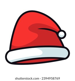 Ilustración del velador Sombrero de Santa Claus, Un sombrero de sombrero de Navidad