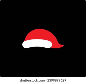 Santa Claus hat Vector Illustration.
