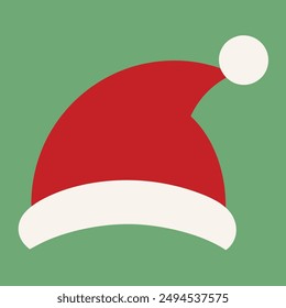 santa claus hat vector illustration