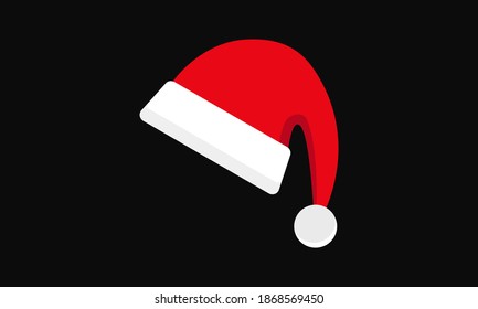 Santa Claus hat vector for the Xmas celebration, greetings card design