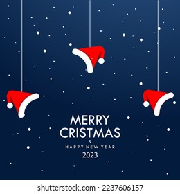santa claus hats illustration background