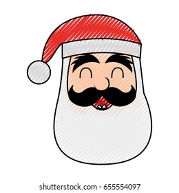 santa claus head character