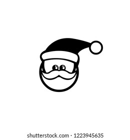 santa claus head icon