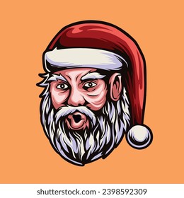 Vector 1 de cabeza de Santa Claus
