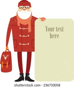 Santa Claus hipster