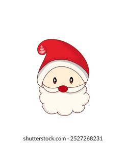 Santa Claus with his funny look vector