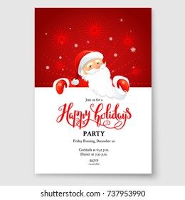 Santa Claus holiday card