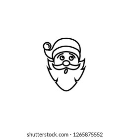 Santa Claus icon. Amazing santa claus icon.