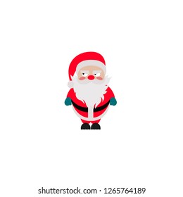 Santa Claus icon. Christmas man icon.
