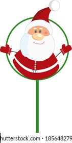 Santa Claus icon, Christmas symbol 