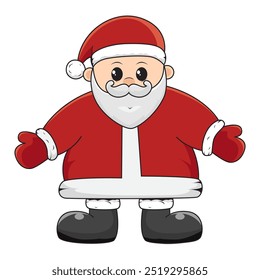 Weihnachtsmann Icon Design, Vektorgrafiken, Flaches Design