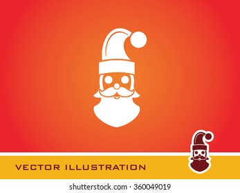 Santa Claus icon. Eps-10.