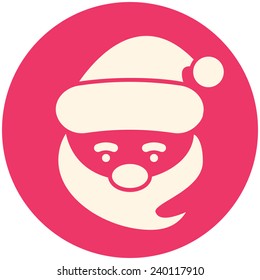 Santa Claus icon (flat design)