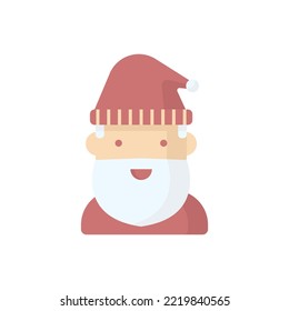 santa claus icon flat style design vector