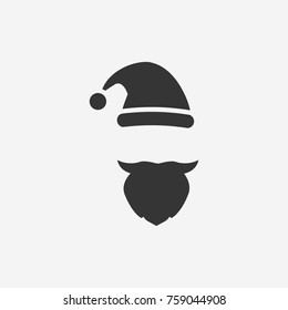 Santa claus icon illustration isolated vector sign symbol